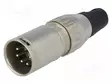 LIITIN: XLR - PISTOKE - UROS - 7,5A - 50V - PIN: 5 - SUORA - JOHTOON - 18AWG - XLR liittimet ja tarvikkeet - 701-0500 - 1