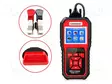 MITTARI: OBD DIAGNOSTIIKKA - LCD 2,4" - OBD - 6÷16VDC - 2÷220AH - 6/12V - Sähköverkostojen testerit ja mittarit - KW870 - 3