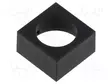 PÄÄLLYSTE - 61 - 15,3X15,3MM - RUNKO: MUSTA - MUOVI - Taulukytkimien lisävarusteet - 61-9220.0 - 1