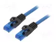 PATCH KAAPELI - RJ45-PISTOKE,MOLEMMIN PUOLIN - U/UTP - 6A - RAUTALANKA - RJ45 Ethernet kaapelit - CPP010 - 1