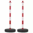 PLASTIC POST WITH FILLABLE BASE, FOR SECURITY CHAIN - 2pcs - Turvakyltit ja varoitustarrat - SCP90 - 1