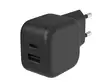 Quick USB charger with GaN Fast Technology - 2 outputs - USB-A & USB-C - 30W - Hakkuriteholähteet - PSS6EUSB50 - 2