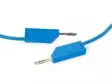 SILICON PROTECTED MEASURING LEAD 50cm, BLUE, OUTLET 4mm (MLN-SIL / 1) - Hirschman mittajohdot - HM042050 - 1