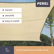 SQUARE SHADE SAIL - 5 x 5m, colour: Cream - Piha ja terassikalusteet - GSS4500 - 2