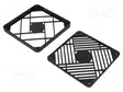 SUOJA - 120X120MM - RUUVI - AUKKOJEN RASTERI: 100,6MM - Tuulettimien suojat - 8GE11CP120 - 2