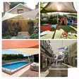 TRIANGULAR SHADE SAIL - 5 x 5 x 5m, colour: Cream - Piha ja terassikalusteet - GSS3500 - 3