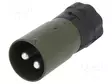 UROSLIITIN - 24V - PIN: 2 - SUORA - JOHTOON - OLIIVI - DC liittimet - 2824-19.00 - 1