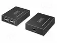USB JAKAJA - USB 2.0 - MUSTA - METALLI - 480MBPS - CAT: 6 - USB kaapelit ja adapterit - DA-73120 - 4