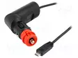 USB VIRTALÄHDE - USB-MIKROPISTOKE - VIRTALÄHT.JÄNN: 12÷24VDC - 1,8M - Autopistokelaturit ja virtalähteet - PROCAR-67303100 - 2