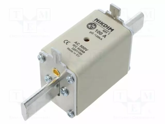 100A - 500VAC - GG - TEOLLISUUSSULAKE - NH1 - Sulakkeet NH - 3201100 - 1