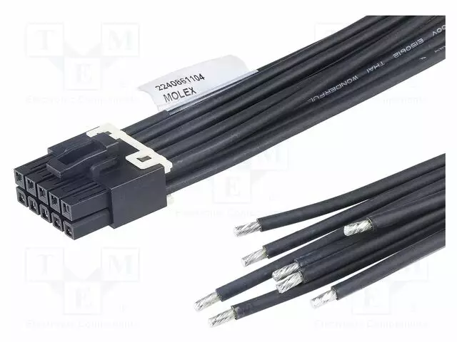 LIITIN: JOHTO-JOHTO - UROS,NAARAS - PIN: 10 - NIMELLISVIRTA: 20A - 600V - Signaaliliittimet rasteri 4,20mm - 2240861102-MOL-0 - 1