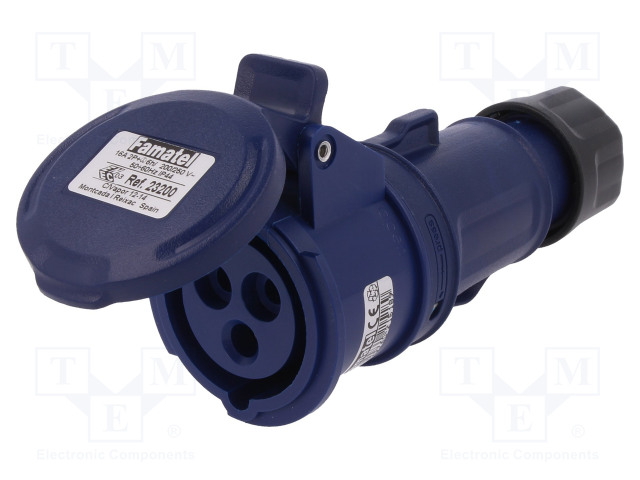 3-VAIHE N LIITINAARAS - 16A - IEC 60309 - AC liittimet ja rungot - FAM-23200 - 1