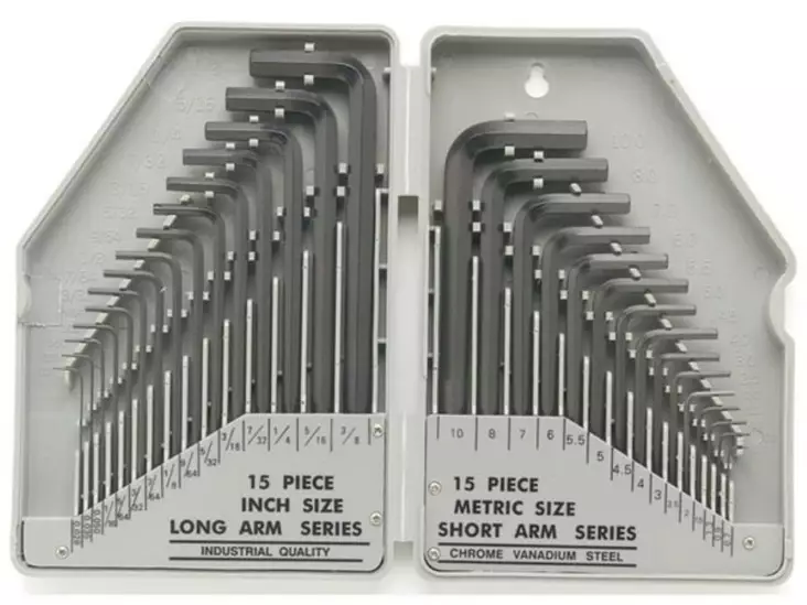 30-PC SAE/M ALLEN KEY SET - Kuusiokolo- ja TORX avaimet - 1613-30 - 1