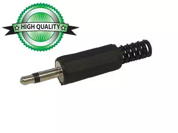 3,5mm MONOPLUGI MUSTA - Plugit ja jakit - CA110 - 1