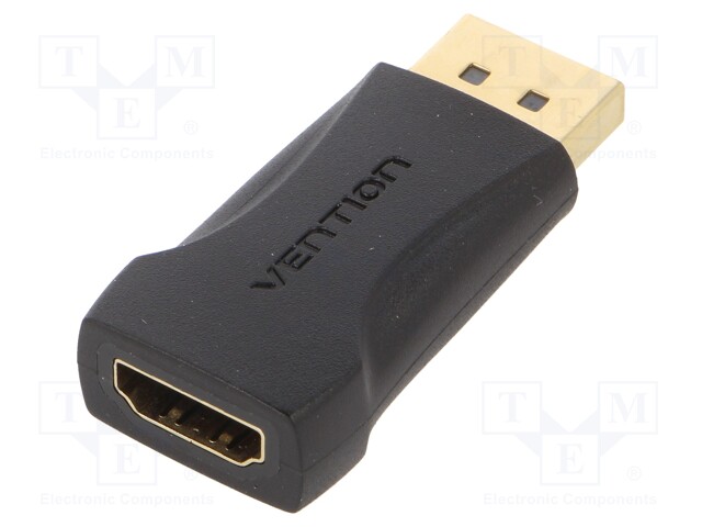 ADAPTERI - DISPLAYPORT-PISTOKE,HDMI-PISTORASIA - MUSTA - HDMI, DVI, DisplayPort johdot - HBOB0 - 1