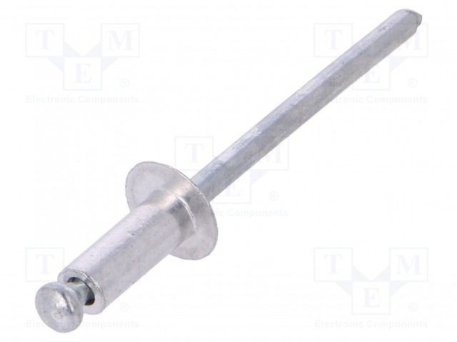 ALUMIININIITTI - NIITIN HALK: 4MM - NIITIN PIT: 9,6MM - 50KPL - Niitit - VOREL-70410 - 1