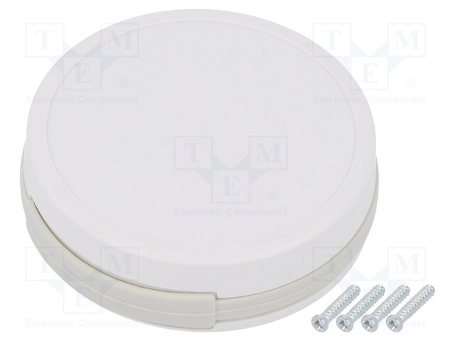 ASENNUSKOTELO - Z: 13MM - VAALEANHARMAA - SARJA: SUI-TEK - Hälytyslaitteiden ja antureiden kotelot - SUI-TEK0A.30 - 1