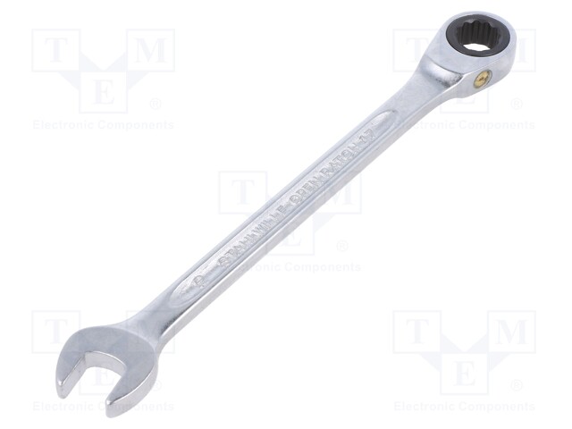WRENCH: COMBINATION SPANNER - RATTLE - 10MM - CHROMIUM PLATED STEEL - Vääntötyökalut ja kiintolenkit - ST-40171010 - 1