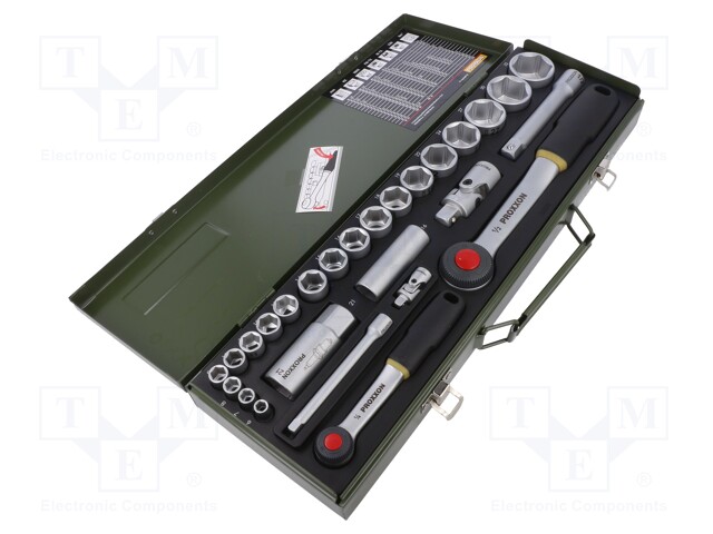 AVAINSARJA - 6-KULMA,HYLSY-1/2",1/4" - 27KPL - Hylsyavainsarjat - PR23020 - 1