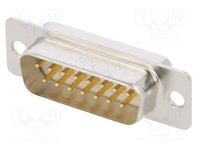 D-SUB LIITIN - PIN: 15 - PISTOKE - UROS - JUOTETTAVA - 5A - HD - D liittimet - HDA-15P-50 - 1