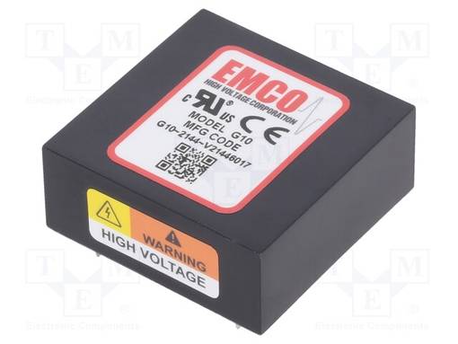 DC/DC MUUNNIN - 1,5W - TULOJÄNNITE 12VDC - LÄHTÖJÄNNITE 0÷1KVDC - ILÄH: 1,5MA - THT - G - DC/DC muuntimet - G10 - 1