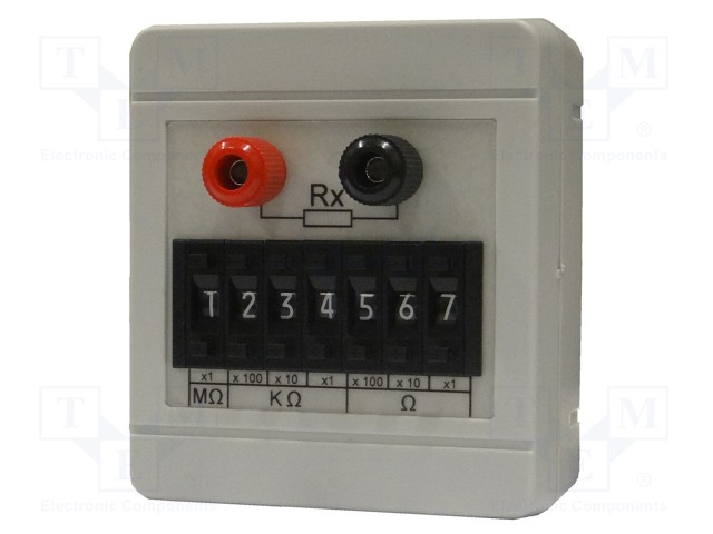 DEKADI: VASTUS-1÷9999999OHM - ARVOALUEIDEN LUKUMÄÄRÄ: 7 - ±1% - Dekadit - RCL-100 - 1