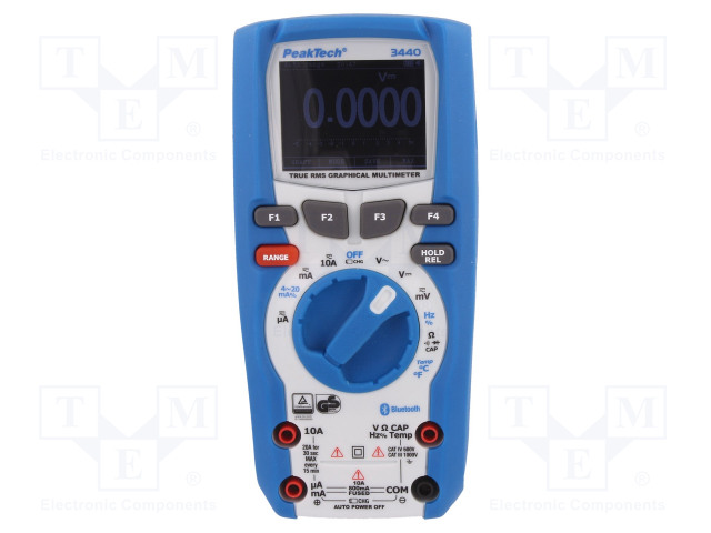 YLEISMITTARI - BLUETOOTH - LCD TFT 2,2" - 320X240 - 50÷5KHZ - Digitaaliyleismittarit - PKT-P3440 - 1