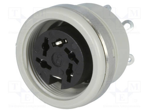 LIITIN: DIN - N LIITINAARAS - PIN: 5 - 240° - JUOTETTAVA - DIN liittimet - MAB5100 - 1