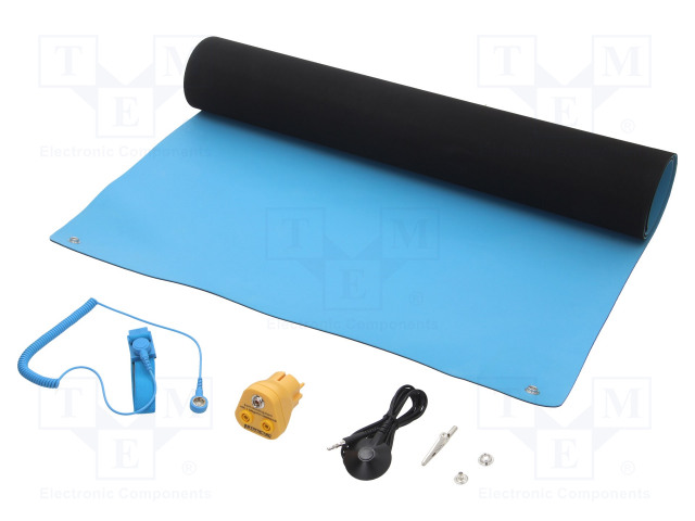 MATTO: PÖYTÄSARJA - ESD - L: 1,2M - W: 0,6M - PAKS.: 2MM - SININEN (VAALEA) - ESD työasemat - PRT-STW424010 - 1