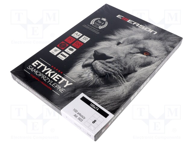 ETIKETTI - TARTTUVA - 105X74MM - 100KPL - Paperitarvikkeet - EMERSON-105X74100 - 1