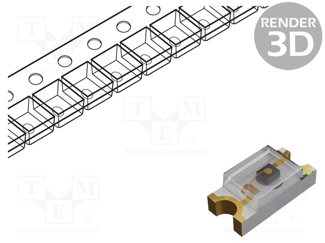 FOTOTRANSISTORI - SMD - 70MW - KOOT: 3,2X1,5X1,1MM - ?P MAX: 850NM - 30V - Fototransistorit - PT-A8-AC-1206-850 - 1