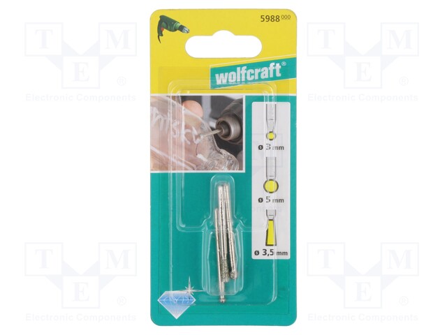 HIONTAPUIKKO - KIINNITYS: TAPPI 3MM - 3KPL - Poratarvikkeet - WF5988000 - 1