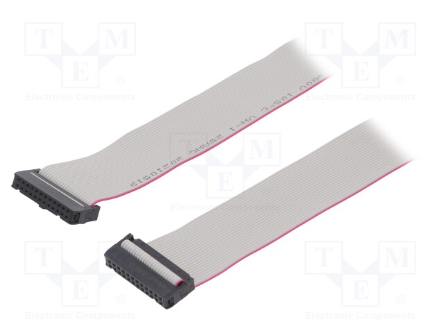 IDC-LIITTIMILLÄ VARUSTETTU NAUHAKAAPELI - R.NAUHAN: 1,27MM - 0,6M - IDC liittimillä varustetut nauhakaapelit - DS1052-242B2MA2060 - 1