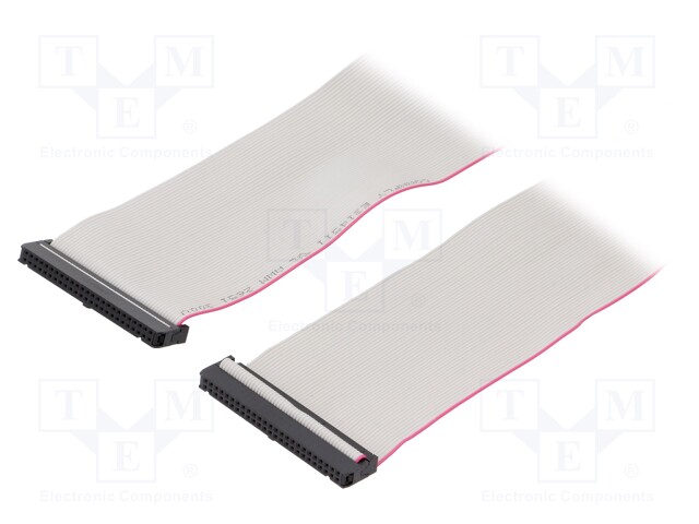 IDC-LIITTIMILLÄ VARUSTETTU NAUHAKAAPELI - R.NAUHAN: 1,27MM - 0,6M - IDC liittimillä varustetut nauhakaapelit - DS1052-502B2MA2060 - 1