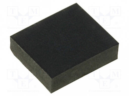 ITSELIIMAUTUVA JALKA - H: 2MM - MUSTA - KUMI - W: 7MM - L: 6MM - Koteloiden lisätarvikkeet - FIX-SF-070620 - 1