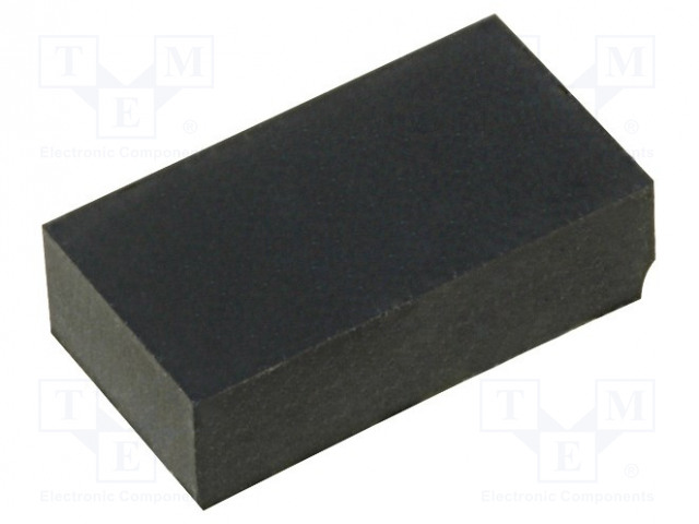 ITSELIIMAUTUVA JALKA - H: 4MM - MUSTA - KUMI - W: 13MM - L: 7MM - Koteloiden lisätarvikkeet - FIX-SF-130740 - 1