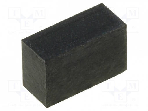 ITSELIIMAUTUVA JALKA - H: 4MM - MUSTA - KUMI - W: 6,5MM - L: 2,8MM - Koteloiden lisätarvikkeet - FIX-SF-0652840 - 1