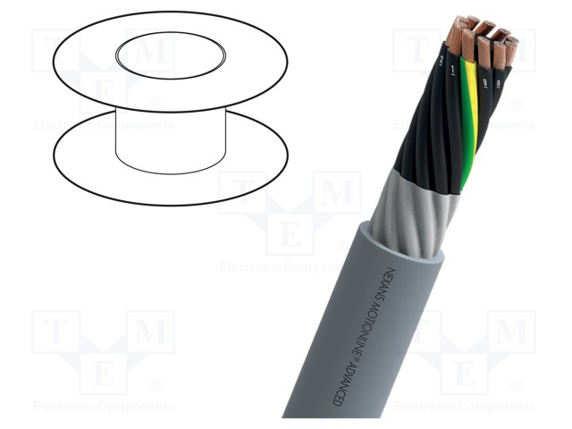 JOHTO - MOTIONLINE® ADVANCED - 4G0,5MM2 - SUOJAAMATON - 600V - CU - Suojaamattomat moninapakaapelit - F105004T100 - 1