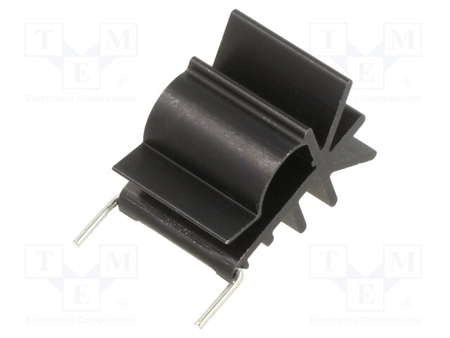JÄÄHDYTYSLEVY - TO220 - MUSTA - L: 20MM - W: 21MM - H: 28MM - Jäähdytyslevyt - HF20 - 1