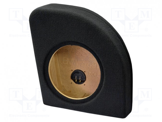 KAIUTINKOTELO - MDF - MUSTA - 250MM - VIISTO: 272MM - BMW - 15L - Autokaiutinkotelot - OBGL.BMW.10 - 1