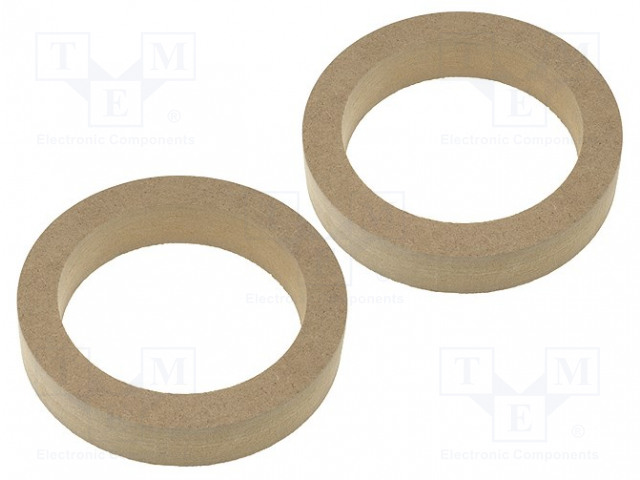 KAIUTTIMEN KOROKERENGAS - MDF - 130MM - KYLLÄSTETTY,MAALATTU - 2KPL - Kaiuttimen MDF soviterenkaat - MDF-PD13030 - 1