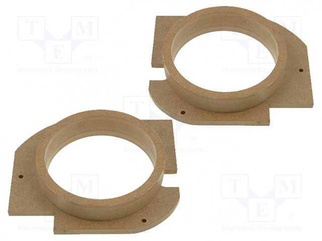 KAIUTTIMEN KOROKERENGAS - MDF - 165MM - ŠKODA - KYLLÄSTETTY,MAALATTU - 2KPL - Kaiuttimen MDF soviterenkaat - MDF-D.30 - 1