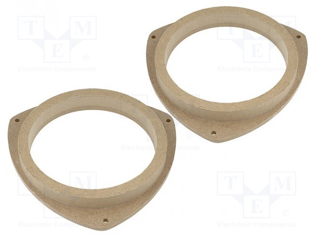 KAIUTTIMEN KOROKERENGAS - MDF - 165MM - TOYOTA - KYLLÄSTETTY,MAALATTU - 2KPL - Kaiuttimen MDF soviterenkaat - MDF-D.10 - 1