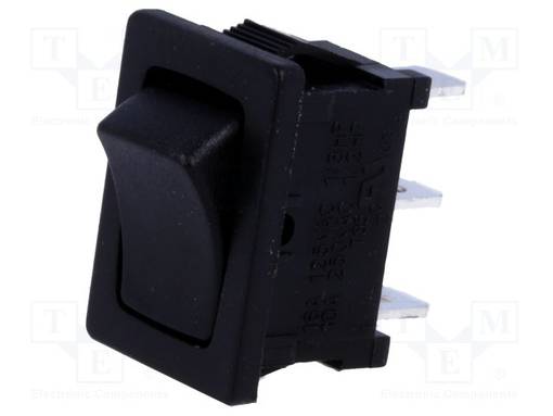 KEINUKYTKIN - SPDT - AS: 2 - ON-ON - 10A/250VAC - MUSTA - EI OLE - R13-66-AC - Keinukytkimet - RS1366CBB0 - 1