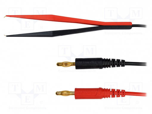 KELVIN JOHTO - 70VDC - 1A - PIT: 1M - MUSTA,PUNAINEN - KELVIN PROGRAMME - Mittausjohdot - KML7488-100 - 1