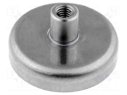 KESTOMAGNEETTI - KOVA FERRIITTI - 175N - Ø: 50MM - H: 10MM - Teollisuus magneetit - GN50.25-HF-50 - 1