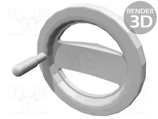 KIERTONUPPI - KAHVAN KANSSA - H: 70MM - ØASENNUSAUK.: 20MM - MUSTA - Vatupassit, vesivaa'at ja mitat - VRTP.250IA-20 - 1