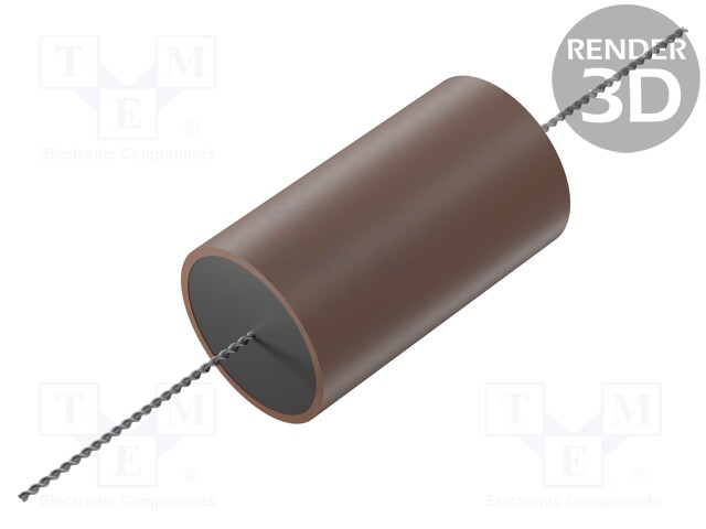 KONDENSAATTORI: ALUMIINI-POLYPROPYLEENI-PAPERI - 0,18UF - 250VDC - Kondensaattorit MKP - KPAL03-0.18U250 - 1