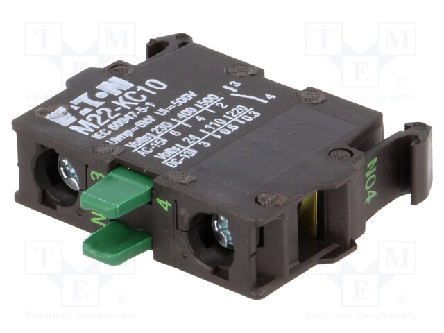 KOSKETINELEMENTTI - 22MM - RMQ-TITAN - TAKAPUOLI-RUUVIPURISTIMET - Taulukytkimien lisävarusteet - M22-KC10 - 1