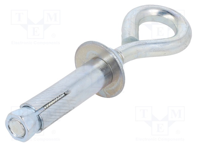 KOUKKU - SILMUKKA-VARUSTETTU KIINNITYSTULPALLA - TERÄS - SINKKI - Ruuvit - konekierre - D-OHR.8100 - 1